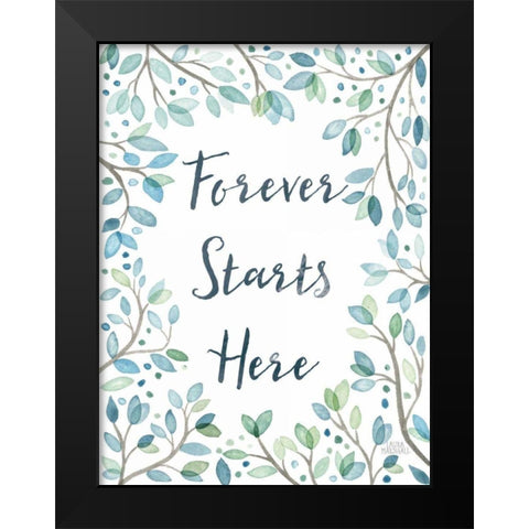 Enchanted Forest II Black Modern Wood Framed Art Print by Marshall, Laura