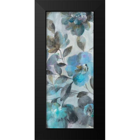Twilight Flowers III Black Modern Wood Framed Art Print by Nai, Danhui