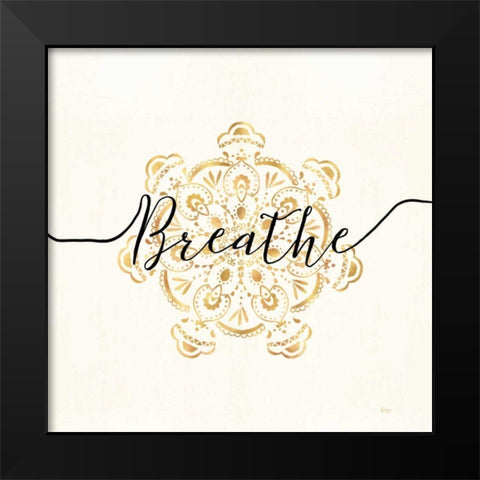 Namaste II Black Modern Wood Framed Art Print by Charron, Veronique