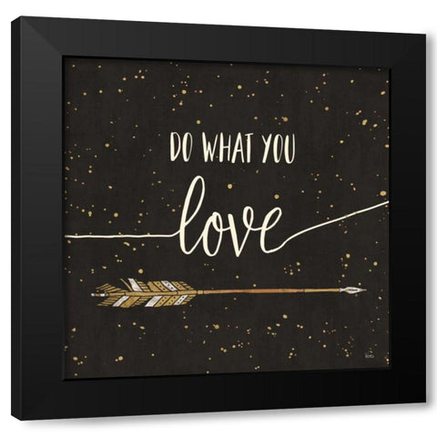 Follow your Dreams I Black Modern Wood Framed Art Print by Charron, Veronique