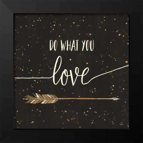 Follow your Dreams I Black Modern Wood Framed Art Print by Charron, Veronique