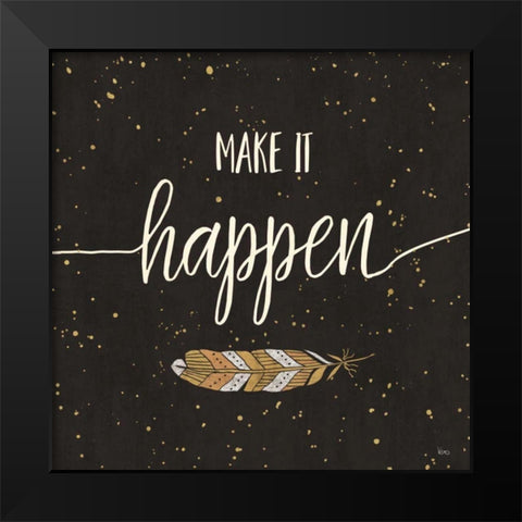 Follow your Dreams II Black Modern Wood Framed Art Print by Charron, Veronique