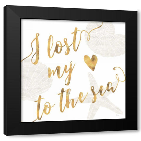 To the Sea I Black Modern Wood Framed Art Print with Double Matting by Charron, Veronique