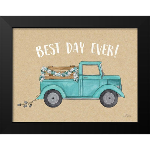 Loads of Love II Black Modern Wood Framed Art Print by Marshall, Laura