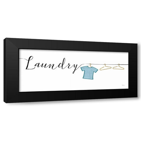 Wash and Dry I Black Modern Wood Framed Art Print with Double Matting by Charron, Veronique