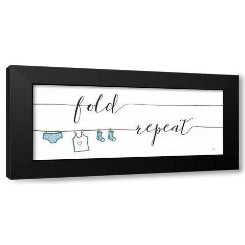 Wash and Dry III Black Modern Wood Framed Art Print with Double Matting by Charron, Veronique