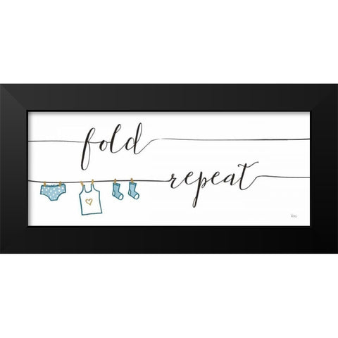 Wash and Dry III Black Modern Wood Framed Art Print by Charron, Veronique