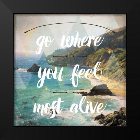 Sea View I Black Modern Wood Framed Art Print by Aiken, Jess