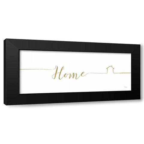 Underlined Thoughts II Black Modern Wood Framed Art Print with Double Matting by Charron, Veronique