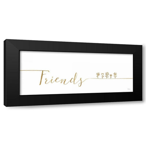 Underlined Thoughts III Black Modern Wood Framed Art Print by Charron, Veronique