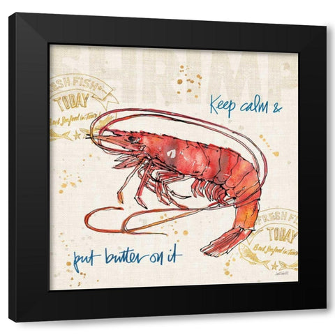 Coastal Catch IV Black Modern Wood Framed Art Print with Double Matting by Tavoletti, Anne