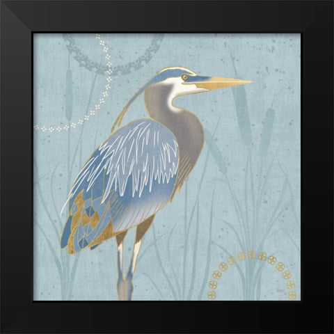 By the Shore II Black Modern Wood Framed Art Print by Charron, Veronique