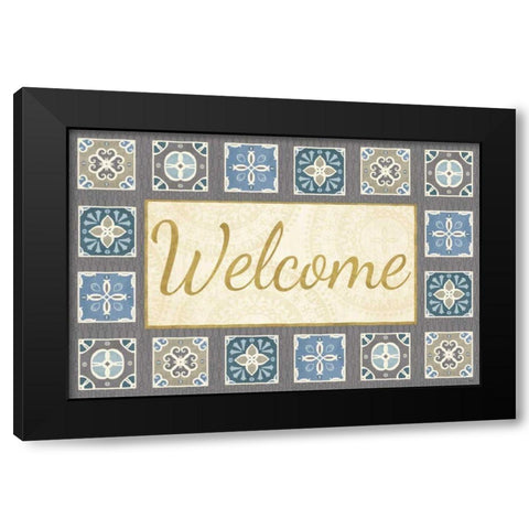 By the Shore XV Black Modern Wood Framed Art Print with Double Matting by Charron, Veronique