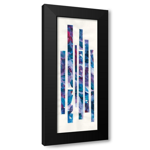 Ribbons of Jewels I Black Modern Wood Framed Art Print by Rhue, Piper