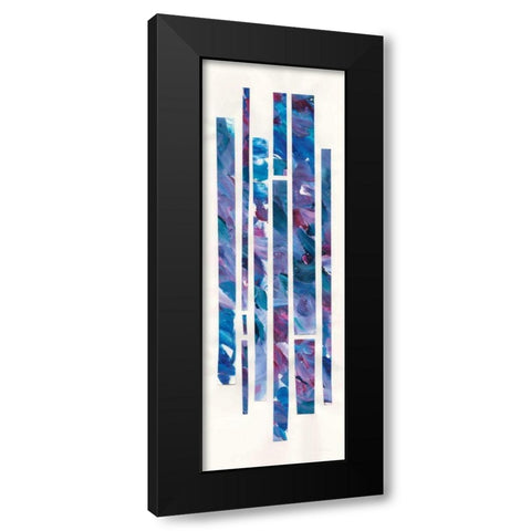 Ribbons of Jewels II Black Modern Wood Framed Art Print by Rhue, Piper