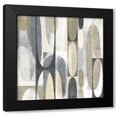 Mod Pods Achroma Black Modern Wood Framed Art Print with Double Matting by Mullan, Michael