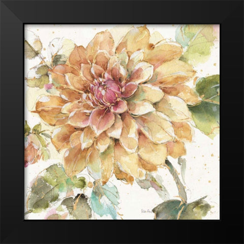 Country Bloom V Black Modern Wood Framed Art Print by Audit, Lisa