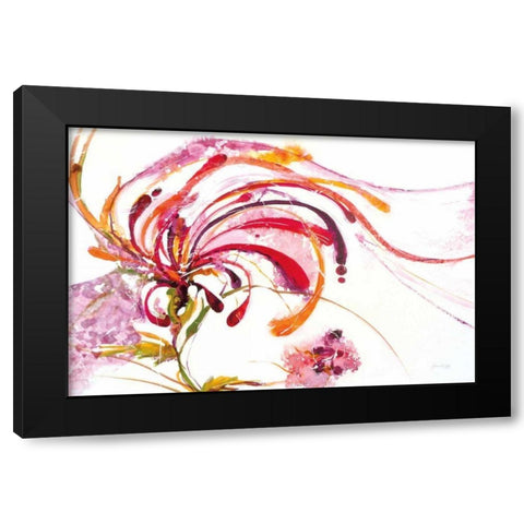 Moving and Shaking Bright on White Black Modern Wood Framed Art Print with Double Matting by Griggs, Jan