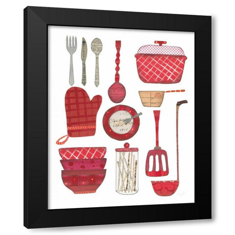 Cook Kitchen II Black Modern Wood Framed Art Print by Prahl, Courtney