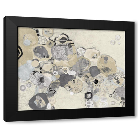 Bridging Our Differences Crop Archroma Black Modern Wood Framed Art Print with Double Matting by Ferguson, Kathy