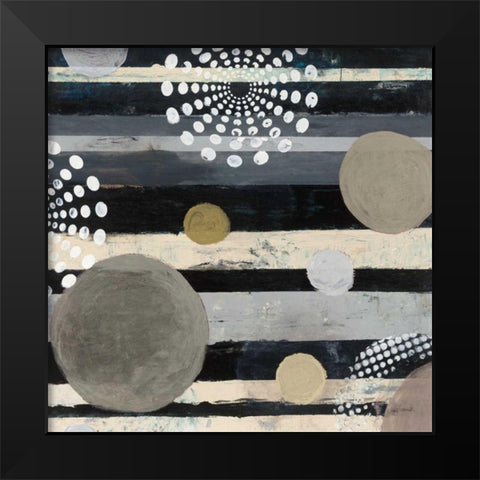 Harmony I Archroma Black Modern Wood Framed Art Print by Warrick, Cheryl