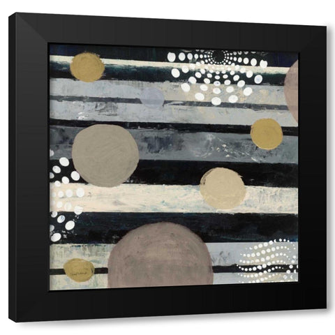 Harmony II Archroma Black Modern Wood Framed Art Print by Warrick, Cheryl