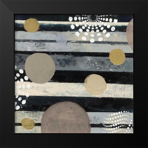 Harmony II Archroma Black Modern Wood Framed Art Print by Warrick, Cheryl