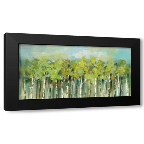 April Tree Trops Black Modern Wood Framed Art Print by Vassileva, Silvia