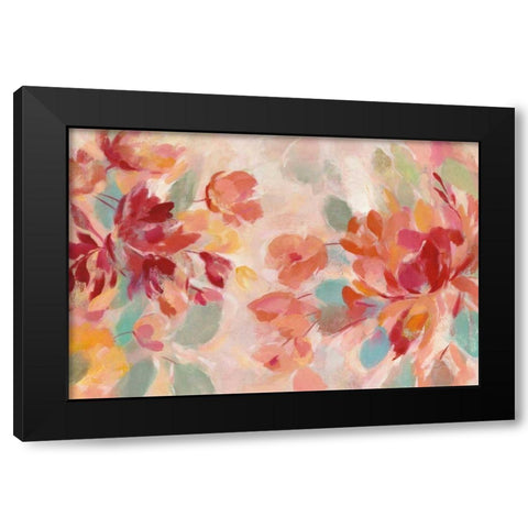 Spring Galore I Black Modern Wood Framed Art Print by Vassileva, Silvia