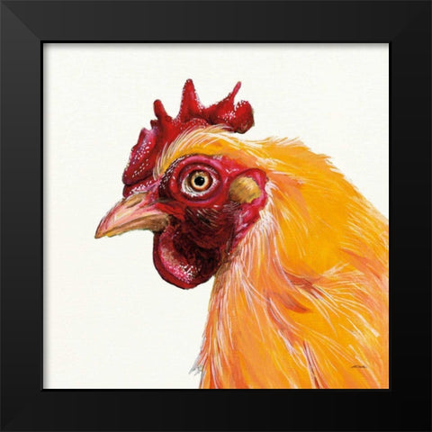 Her Hilda Crop on White Black Modern Wood Framed Art Print by Ducklow, Patsy