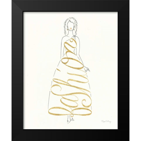 Stylish Sayings III Black Modern Wood Framed Art Print by DeNeige, Elyse