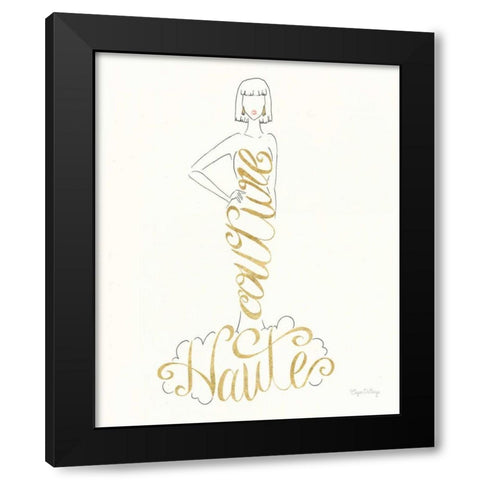 Stylish Sayings IV Black Modern Wood Framed Art Print by DeNeige, Elyse