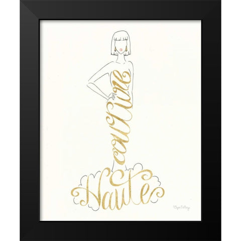 Stylish Sayings IV Black Modern Wood Framed Art Print by DeNeige, Elyse