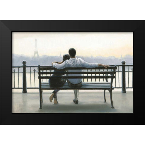 Parisian Afternoon Black Modern Wood Framed Art Print by Sullivan, Myles