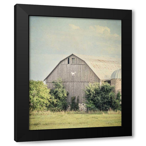 Late Summer Barn II Crop Black Modern Wood Framed Art Print by Urquhart, Elizabeth