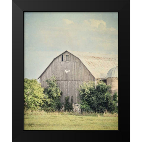 Late Summer Barn II Crop Black Modern Wood Framed Art Print by Urquhart, Elizabeth