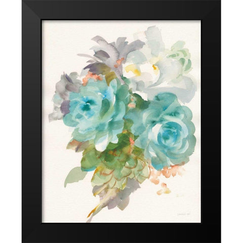 Garden Bouquet III Crop Black Modern Wood Framed Art Print by Nai, Danhui