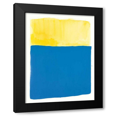 Slip and Slide Black Modern Wood Framed Art Print by Schick, Mike