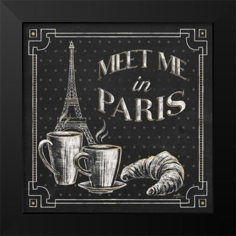 Vive Paris VIII Black Modern Wood Framed Art Print by Penner, Janelle