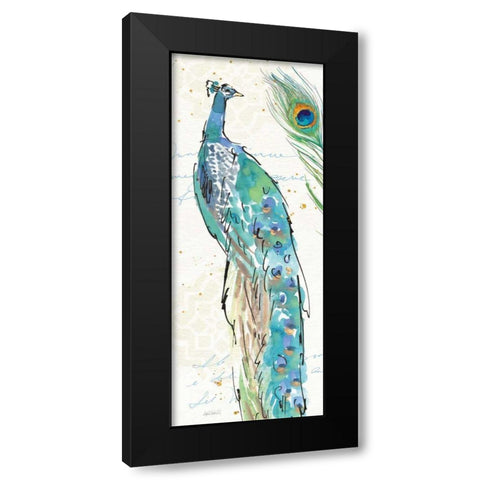 Peacock Garden IV Black Modern Wood Framed Art Print by Tavoletti, Anne