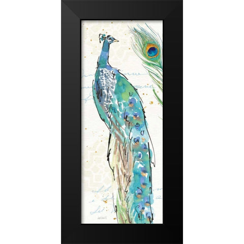 Peacock Garden IV Black Modern Wood Framed Art Print by Tavoletti, Anne