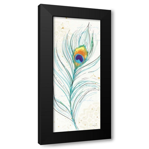 Peacock Garden V Black Modern Wood Framed Art Print by Tavoletti, Anne
