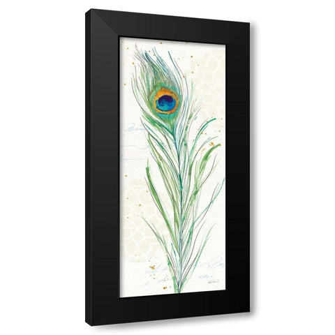 Peacock Garden VI Black Modern Wood Framed Art Print by Tavoletti, Anne