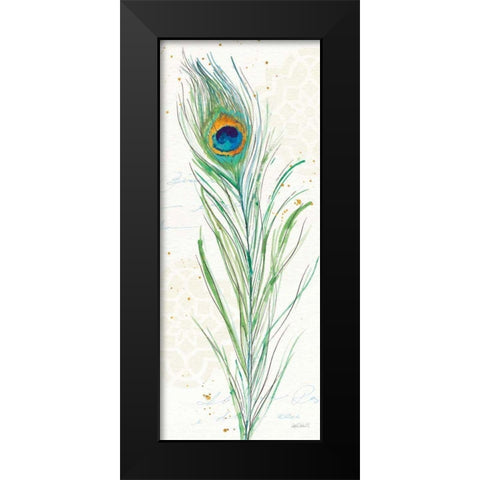 Peacock Garden VI Black Modern Wood Framed Art Print by Tavoletti, Anne