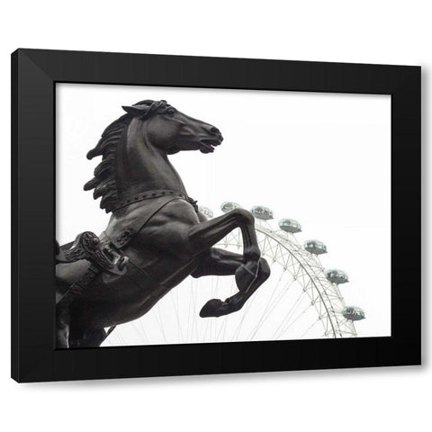 London Eye I Black Modern Wood Framed Art Print with Double Matting by Bevan, Keri