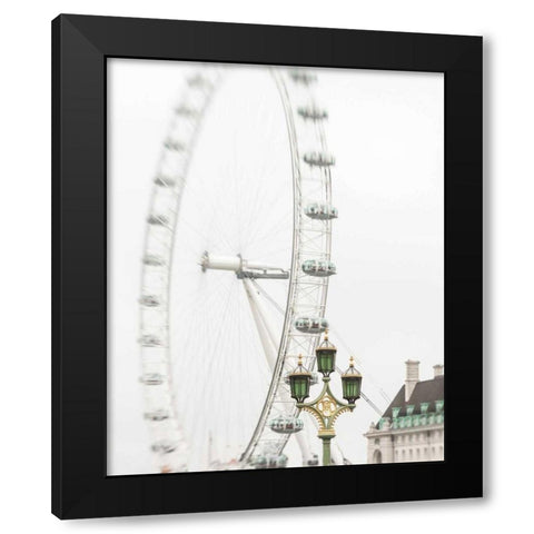 London Eye II Black Modern Wood Framed Art Print by Bevan, Keri