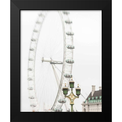 London Eye II Black Modern Wood Framed Art Print by Bevan, Keri
