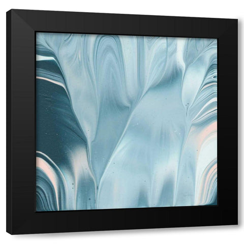 Flowing Water II Black Modern Wood Framed Art Print by Rhue, Piper