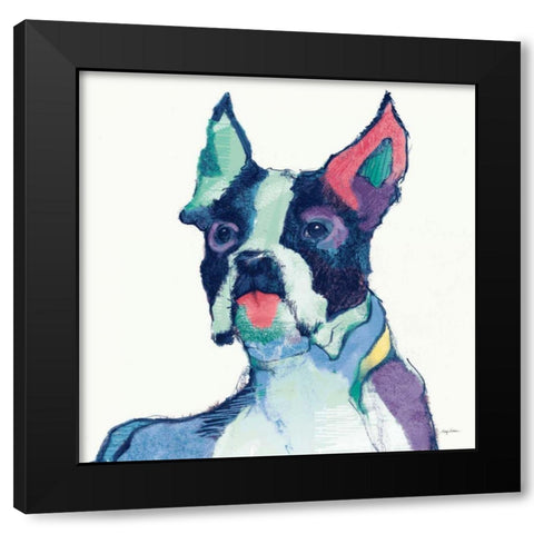 Ulysses Watercolor Pastel Black Modern Wood Framed Art Print by Tillmon, Avery