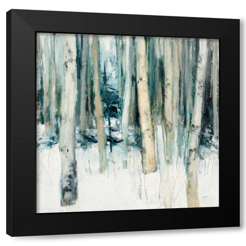 Winter Woods II Black Modern Wood Framed Art Print with Double Matting by Purinton, Julia
